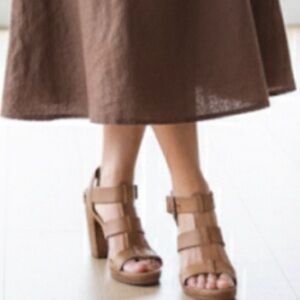 Boden Carmel/brown  Leather Sandal Size 8.5